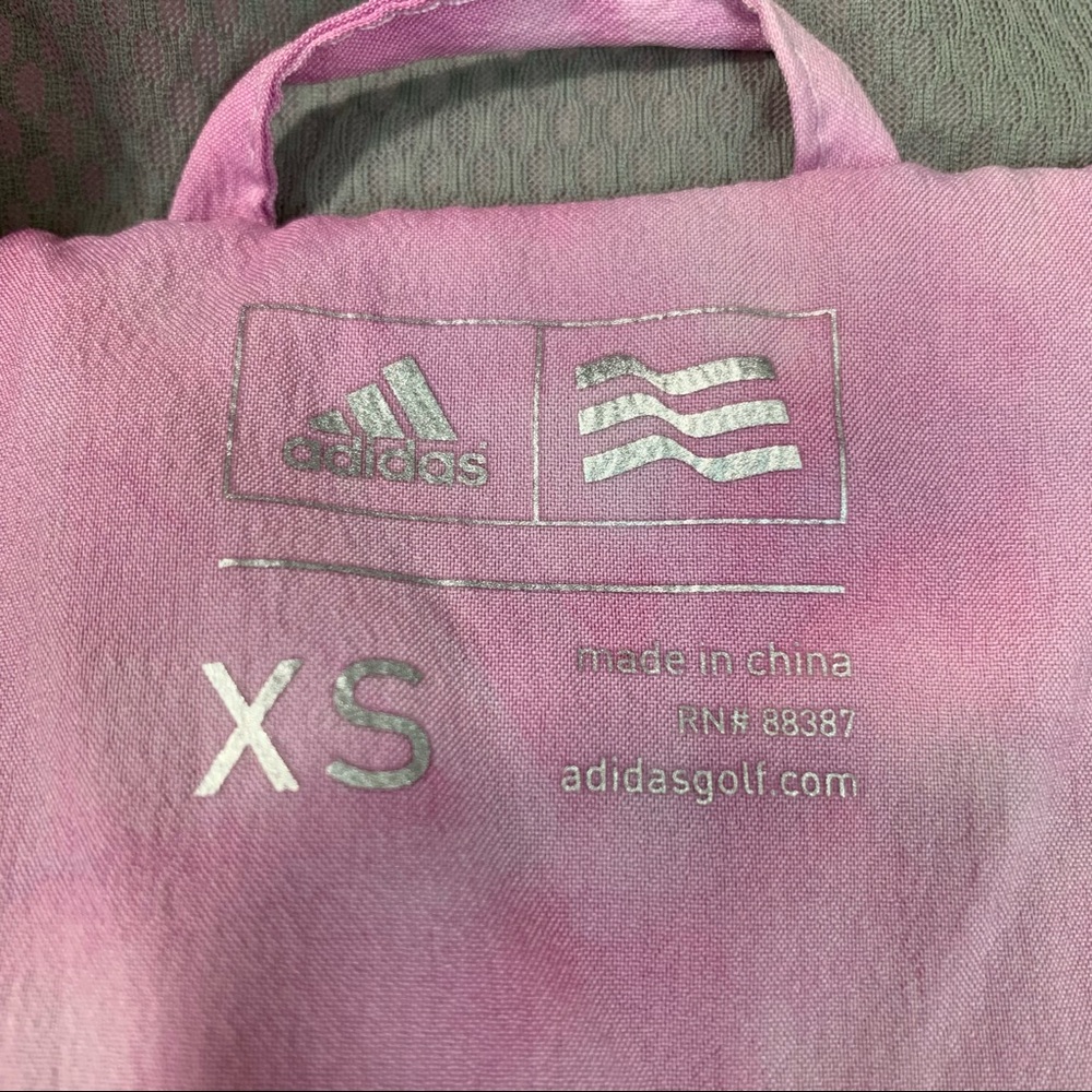 ADIDAS Golf Tie Dye Watercolor Light Bike Run Windbreaker Jacket Gather … - Picture 7 of 10